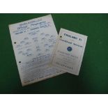 1944. England XI v Combined Services XI. Programme and pirate programme for the game played on