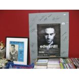 Signed Theatre Poster, Edward II Crucible Theatre Sheffield, signed by Joseph Fiennes and cast