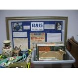 An Elvis: "The Early Years" Reproduction Montage, showing circa 1950's tour poster, performance