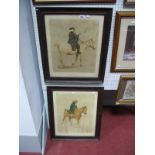 A Pair of Cecil Aldin Colour Prints: "The Doctor" and "The Parson" in original frames, 42x34cms.