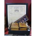 Kodak Photo Tanks, postcards, XX Century monarch penny display (one box), Newcastle and North of