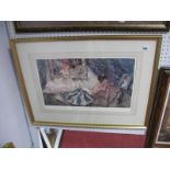 After W.Rusell-Flint, "Reclining Female", Limited Edition Colour Print, 696/850, with blindstamp,