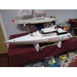 A Fibreglass Radio Controlled Model of the Gentry Eagle World Record Holder Atlantic Speed Boat.