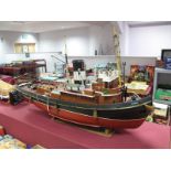 A High Quality Built Mount Fleet Models Radio Controlled Live Steam Tug "Cruiser". Fitted with a