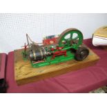 A Fine Edwardian Live Steam Model of a Mill Engine. "Designed and Made by Thos P. Smith,