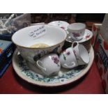 Worcester Tea Ware, Franklin game bird bowl by Basil Ede, Aynsley pin tray, meat plate.