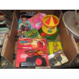 A Quantity of Toys, including a Playcraft roundabout, Fisher Price, Airfix kit (unmade), among