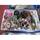 Assorted Costume Jewellery Earrings, etc:- One Tray