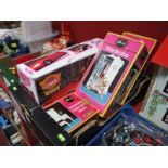 Four Boxed Original Sindy Dolls Accessories, a wardrobe (full of clothes), dressing table and stool,