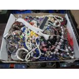 A Mixed Lot of Assorted Costume Jewellery, including bangles, beads, necklaces, etc.