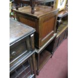 A Circa 1940's Tub Chair, oak occasional table with undertier, a Victorian rosewood chiffonier