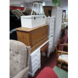 A Melamine Bedroom Suite, comprising wardrobe, dressing table, bedside chest, etc.