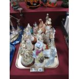 Porceval, Leonardo. ivory princess, and other figurines:- One Tray