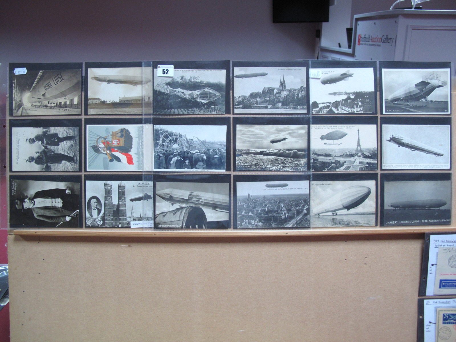 Seventeen Early XX Century Original Zeppelin and Other Airship Postcards. Including L7