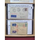 Two Graf Zeppelin LZ-127 Flown Cards. 1929 2nd November Friedrichshafen - Zurich/Dubendorf Flight,