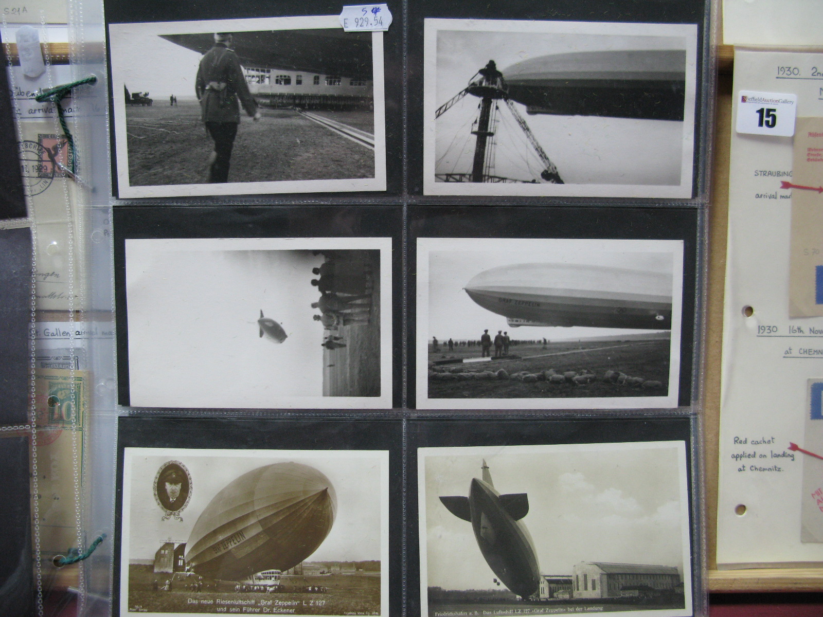 Thirty Original Graf Zeppelin LZ-127 Postcards and Real Photographs, including views over - Image 3 of 6