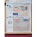 Two 1930 Graf Zeppelin Flown Covers/Cards. 26-27th April English Flight posted on board, landing