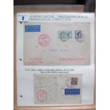 Two Graf Zeppelin Covers. 1929, 25th - 28th March, Orient Flight, posted in Friedrichshafen 24th