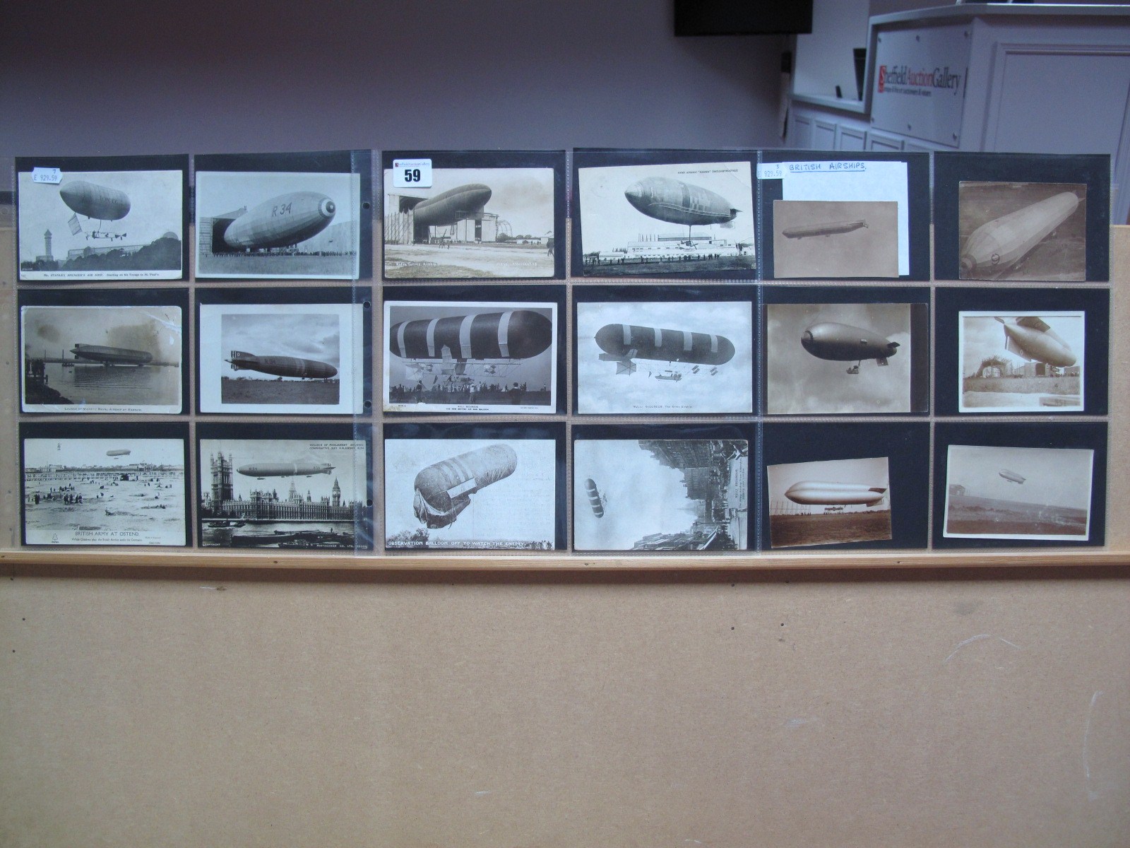 Eighteen Original Postcards and Real Photographs Depicting Early British Airships, including army