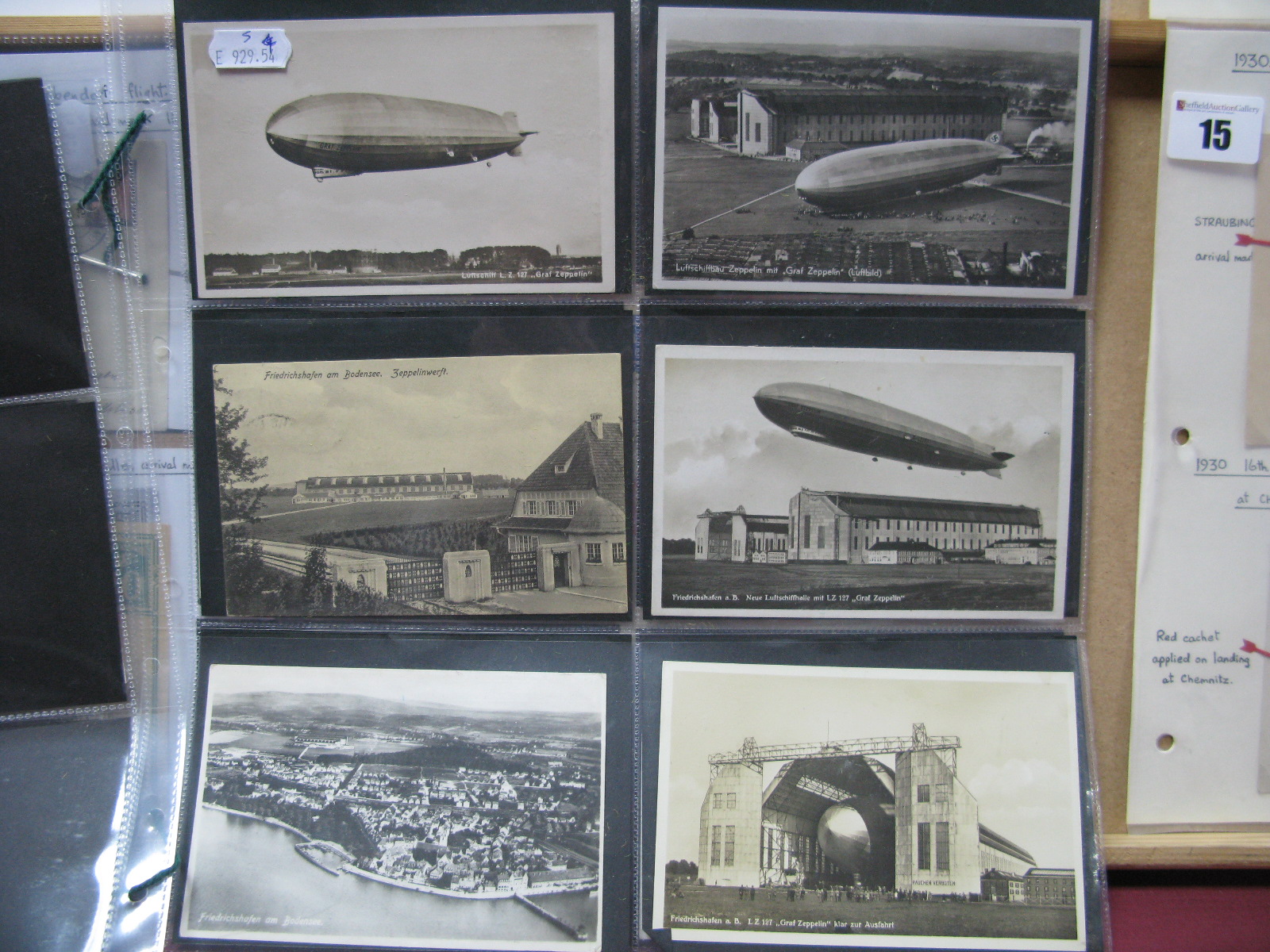 Thirty Original Graf Zeppelin LZ-127 Postcards and Real Photographs, including views over - Image 5 of 6