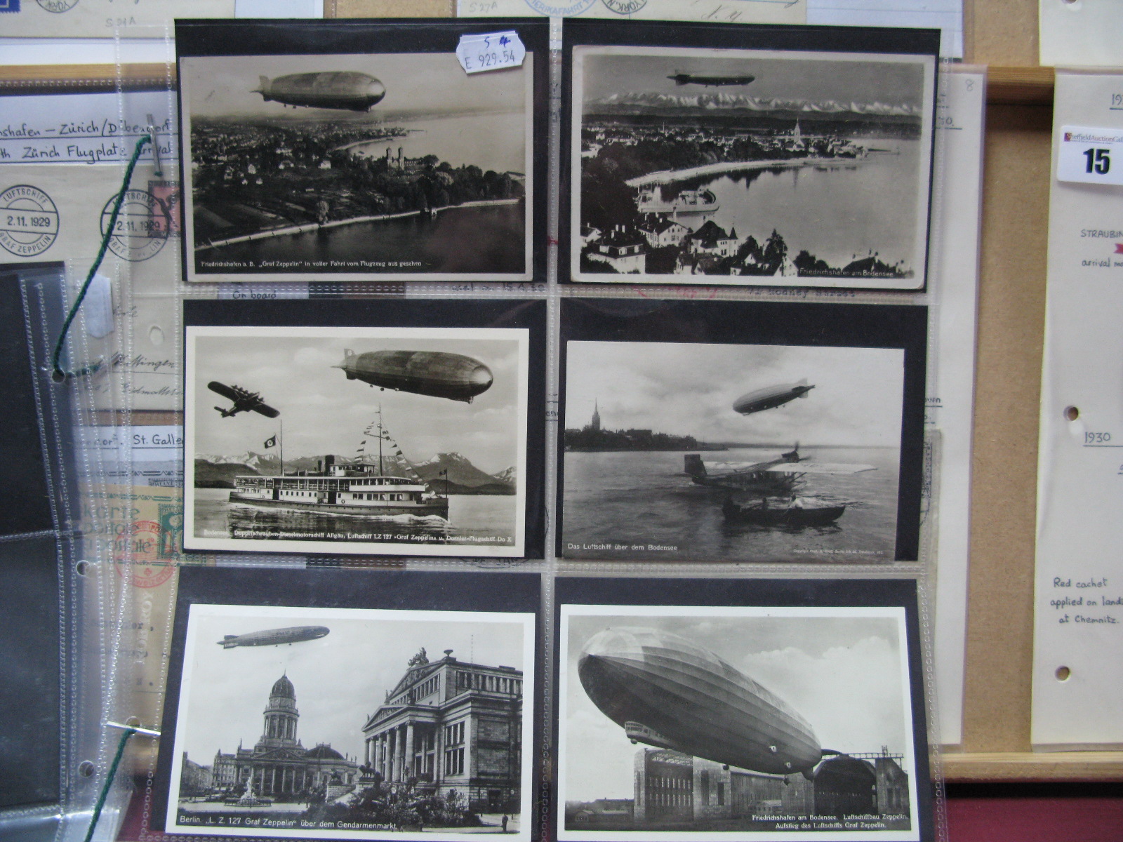 Thirty Original Graf Zeppelin LZ-127 Postcards and Real Photographs, including views over - Image 6 of 6