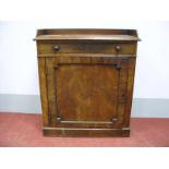 A XIX Century Mahogany Cabinet, with three-quarter gallery back, moulded edge and single drawer