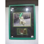 A Framed Star Wars Episode III Revenge of the Sith Montage- Master Yoda, signed Frank Oz with
