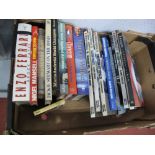 A Quantity of Motor Racing Themed Books. Many biographical.