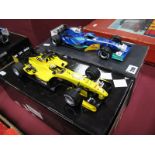 Two Boxed Minichamps 1:18th Scale Die Cast Formula One Cars, # 019263 Sauber Petronas Ford C24, 2005