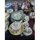 Staff "Pagoda" Coffee Ware (coffee pot damaged), Corona "Rosetta" bowl, Doulton, etc:- One Tray