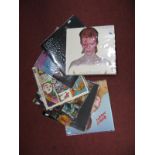 David Bowie Vinyl - Seven albums including "David Live" (two 1p gatefold with scarce "until Jan
