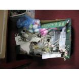 Hanging Plaques, candle holders, books, trinket boxes etc:- One Box