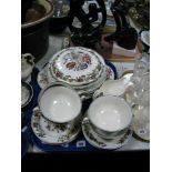 A Wedgwood "Groups" Part Dinner Service, transfer printed, of approximately twenty-nine pieces:- One