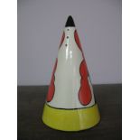 A Rare Lorna Bailey Inglewood Conical Sugar Shaker (page 38 of the 1st Millenium book, March 1999).