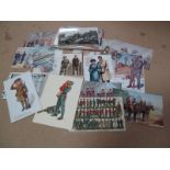 An Interesting Group of Early to Mid XX Century Postcards, with themes of WWI and WWII military,