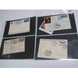 Switzerland - A Small Collection of Four Flight Cards, National Fete cards for 1928 (used) and