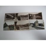 Six Good Early XX Century Postcards, all depicting Sheffield railway stations.