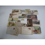 A Group of Early Turn of the Century Advert Reward and Other Postcards, including Suchard chocolate,