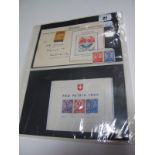 Switzerland Stamps - 1936 Defence Fund Sheet MS 367, fine used cat £325. Also, 1938 Aarau sheet on