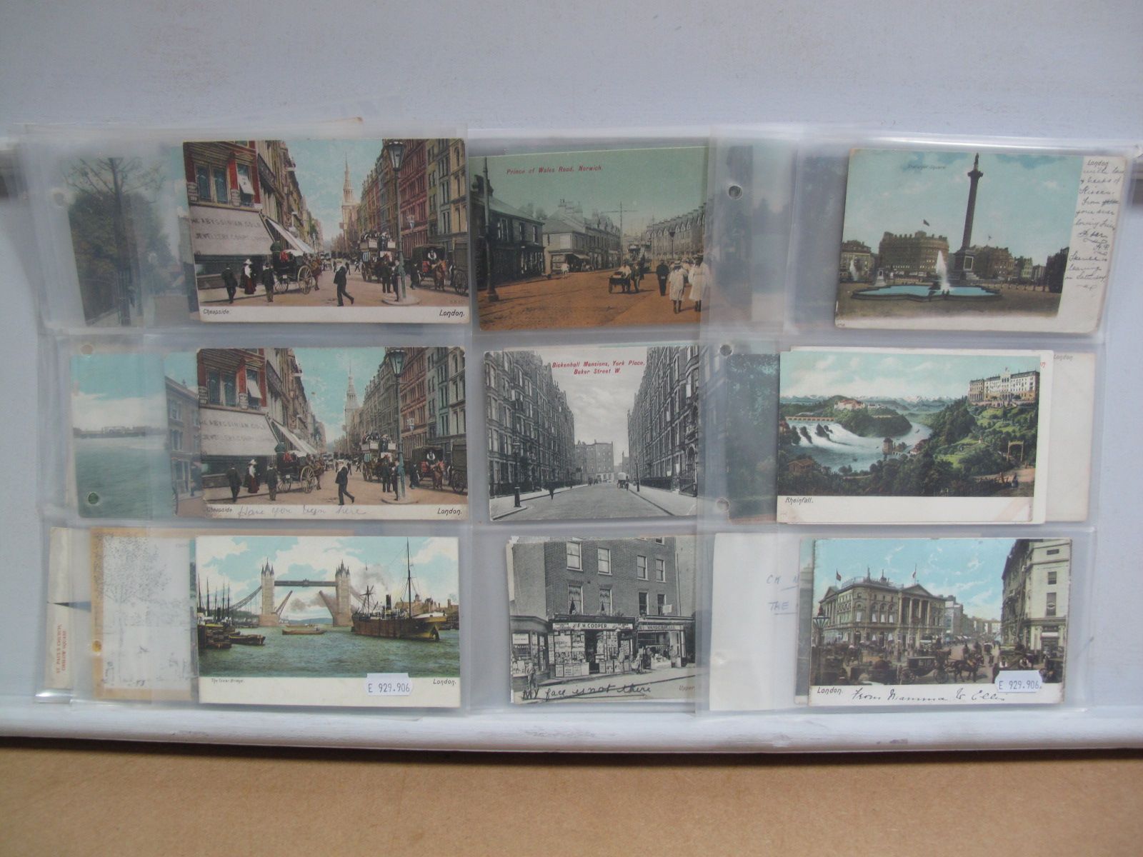 Thirty One Early XX Century Edwardian Charles Martin Postcards, views of London postcards