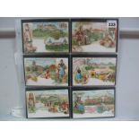 Suchard Chocolate Advert Cards (Chromolithographs), a set of twenty five mint cards showing German