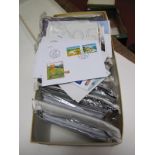 Switzerland - Three Large Filing Boxes of Covers, in a large box, from 1985-2015. A huge quantity of