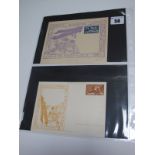Switzerland - 1927 - Four Very Attractive Illustrated Aviation Society Postal Stationery Cards,