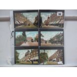 Fifty Seven Topographical Charles Martin Picture Postcards Mint and Used, all featuring scenes of