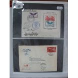 A Small Collection of Air Covers, 1938-1946, with 1939 Exhibition stamps on flight cover, Basel-