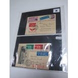Switzerland - Illustrated 1937 Postbus Cards, four attractive examples, all with Air Mail stamps
