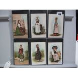 Sixty Five Early XX Century Louis Burgy, Lausanne Colour Lithographed 2nd Issue Swiss Canton Costume