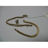 A 9ct Gold Ropetwist Chain, together with two bracelets.