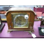 Walnut Cased Elliott Mantel Clock for Burrell of Sheffield.