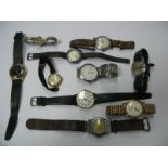 A 9ct Gold Cased Lady's Wristwatch, together with another wristwatch stamped "925", Medana, Oris,